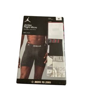 Jordan Flight Micro Boxer Briefs 2 Pack Mens Size M Dri Fit Athletic Underwear